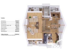 Prodej bytu 4+kk, Hodonice, 113 m2