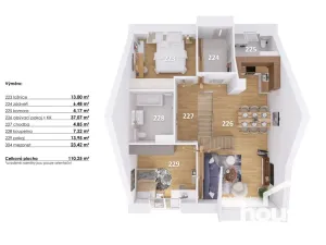 Prodej bytu 4+kk, Hodonice, 113 m2