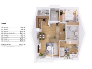 Prodej bytu 4+kk, Hodonice, 112 m2