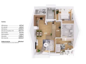 Prodej bytu 4+kk, Hodonice, 112 m2