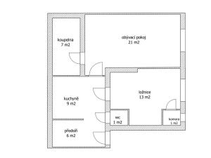 Prodej bytu 2+kk, Praha - Dejvice, Václavkova, 58 m2