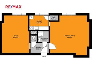 Pronájem bytu 2+1, Kolín, Družstevní, 56 m2