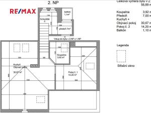 Pronájem bytu 2+kk, Rakovník, Bezděkov, 54 m2