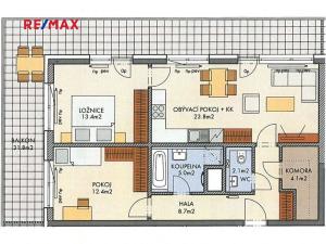 Prodej bytu 3+kk, Praha - Dolní Měcholupy, Kardausova, 74 m2