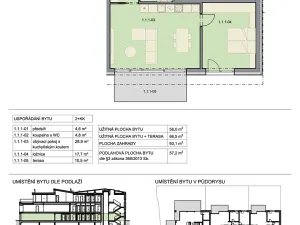 Prodej bytu 2+kk, Brno, Na kopcích, 57 m2