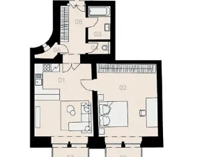 Pronájem bytu 2+kk, Praha, Myslíkova, 72 m2