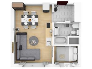 Pronájem bytu 2+kk, Praha - Troja, Krynická, 30 m2