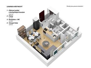 Pronájem bytu 2+kk, Praha - Troja, Krynická, 30 m2