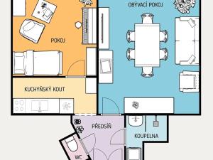 Prodej bytu 2+kk, Praha - Nusle, U křížku, 45 m2