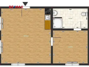 Pronájem bytu 2+kk, Česká Třebová, Ústecká, 48 m2