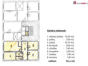 Prodej bytu 3+1, Praha - Braník, Novodvorská, 55 m2