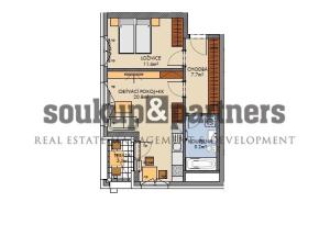 Prodej bytu 2+kk, Praha - Vysočany, Pod Harfou, 50 m2