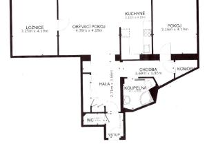 Pronájem bytu 3+1, Praha - Dejvice, Na Dionysce, 84 m2