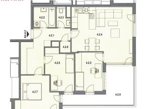 Pronájem bytu 4+kk, Roztoky, Lederova, 94 m2