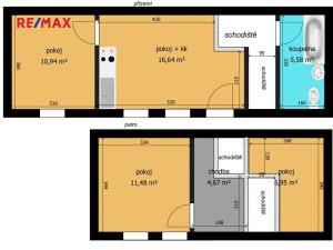 Pronájem bytu 2+1, Poděbrady, Na Bělidlech, 56 m2