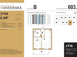 Pronájem bytu 2+kk, Teplice, Novoveská, 46 m2