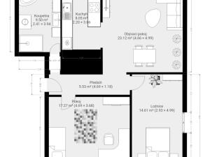 Pronájem bytu 3+kk, Plzeň - Jižní Předměstí, Majerova, 79 m2