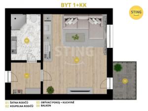 Prodej bytu 1+kk, Frýdek-Místek, Na Poříčí, 37 m2