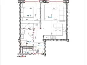 Pronájem bytu 2+kk, Ostrava, 30. dubna, 43 m2