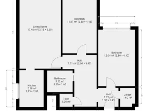 Pronájem bytu 3+kk, Praha - Kobylisy, Šimůnkova, 62 m2
