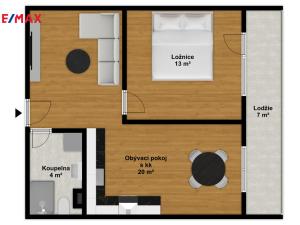 Prodej bytu 2+kk, Praha - Vokovice, Tobrucká, 46 m2