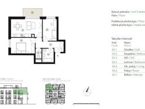 Prodej bytu 3+kk, Praha - Uhříněves, Bečovská, 59 m2