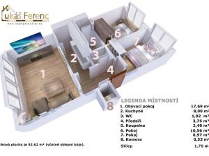 Prodej bytu 3+1, Litoměřice - Předměstí, Družstevní, 52 m2