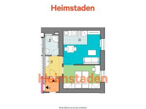 Pronájem bytu 1+kk, Havířov - Město, Hlavní třída, 38 m2
