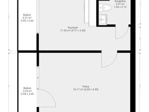 Pronájem bytu 1+1, Brno, Stamicova, 33 m2
