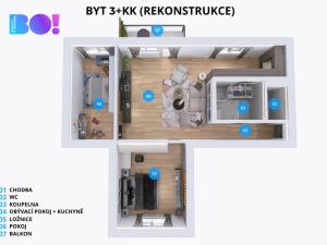 Prodej bytu 3+1, Třinec, Kopernikova, 68 m2