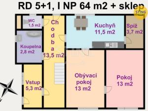 Prodej rodinného domu, Klenovice na Hané, 134 m2