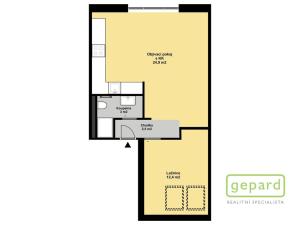 Pronájem bytu 2+kk, Praha - Střížkov, Trojmezní, 43 m2