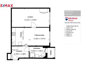 Prodej bytu 2+kk, Karlovy Vary - Bohatice, Jáchymovská, 48 m2