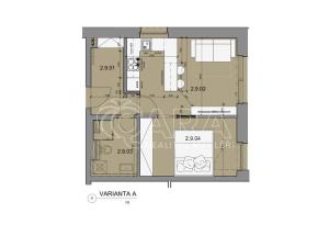 Pronájem bytu 2+kk, Praha - Klánovice, Slavětínská, 45 m2