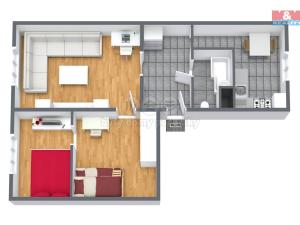 Prodej bytu 3+1, Chodov, Osadní, 54 m2