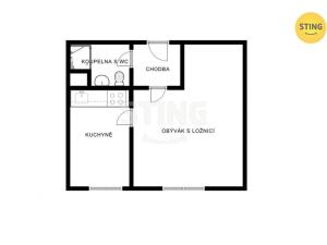 Prodej bytu 1+1, Zlín, Česká, 33 m2
