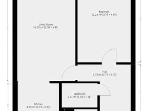 Pronájem bytu 2+kk, Praha - Horní Měcholupy, Nad přehradou, 43 m2