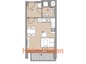 Pronájem bytu 1+kk, Plzeň - Jižní Předměstí, Magisterská, 30 m2