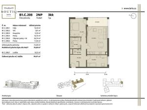 Prodej bytu 3+kk, Praha - Dolní Měcholupy, Kutnohorská, 77 m2