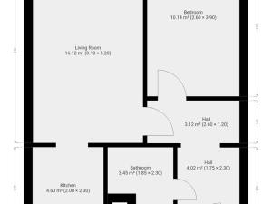 Pronájem bytu 2+kk, Praha - Modřany, Daškova, 42 m2