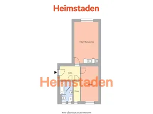 Pronájem bytu 2+kk, Ostrava - Kunčičky, Lihovarská, 43 m2