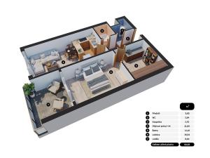 Pronájem bytu 2+kk, Praha, Kyselova, 60 m2