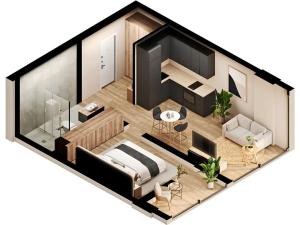Prodej bytu 1+1, Varna, Bulharsko, 24 m2