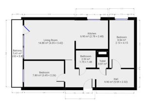 Pronájem bytu 3+kk, Praha - Střížkov, Litvínovská, 53 m2
