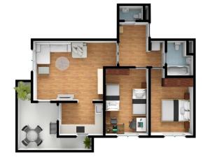 Pronájem bytu 3+kk, Praha - Dolní Chabry, K Beranovu, 95 m2