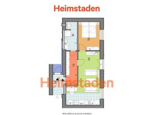 Pronájem bytu 2+kk, Ostrava - Poruba, náměstí Vítězslava Nováka, 41 m2