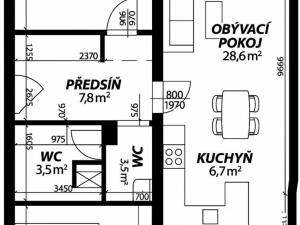 Pronájem bytu 3+kk, Praha - Zličín, Nedašovská, 72 m2