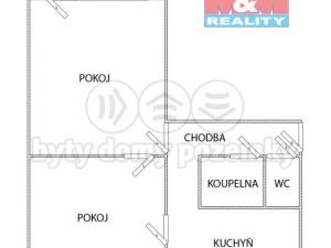 Pronájem bytu 2+1, Karviná - Ráj, Kosmonautů, 54 m2
