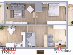 Prodej bytu 3+1, Nemanice, 68 m2