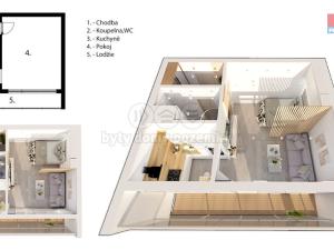 Prodej bytu 1+kk, Broumov - Olivětín, Dukelská, 29 m2